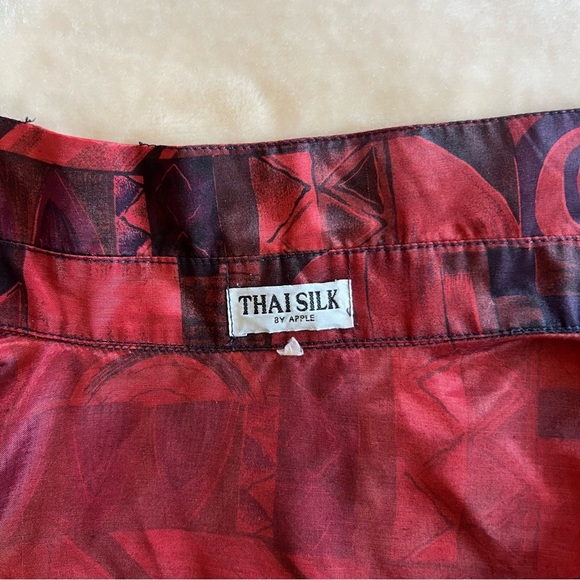 Vintage Y2K Silk Abstract Print Shirt - Picture 5 of 5